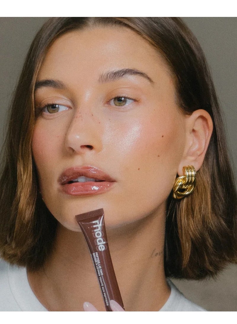 Rhode iPhone 14 Phone Case with Lip Gloss ,Silicone Shockproof and Scratch-Resistant Protective Case,Phone Rhode Case with Silicone Lipstick Holder,Applicable to iPhone 14-（Espresso） - Image 3