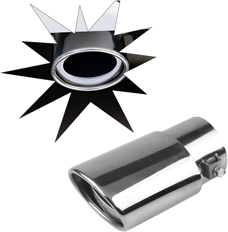 AICEL Stainless Steel Car Exhaust Tip - 5.5" Universal - Image 1