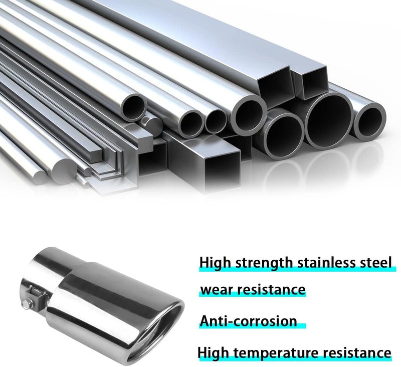AICEL Stainless Steel Car Exhaust Tip - 5.5" Universal - Image 3