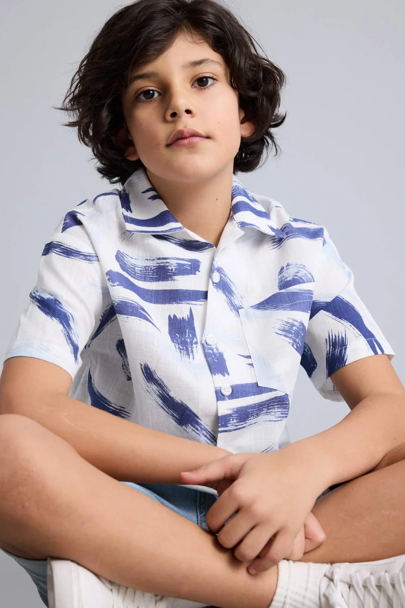 ديفاكتو Boy Regular Fit Short Sleeve Shirt
