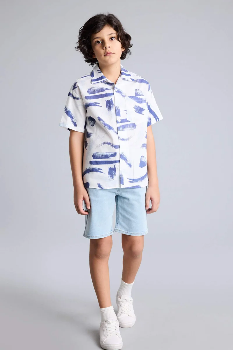 ديفاكتو Boy Regular Fit Short Sleeve Shirt