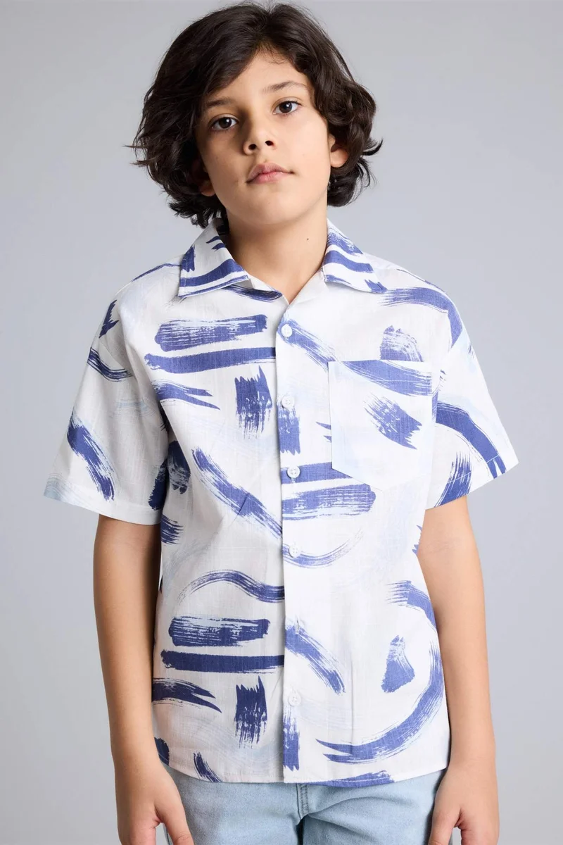 ديفاكتو Boy Regular Fit Short Sleeve Shirt