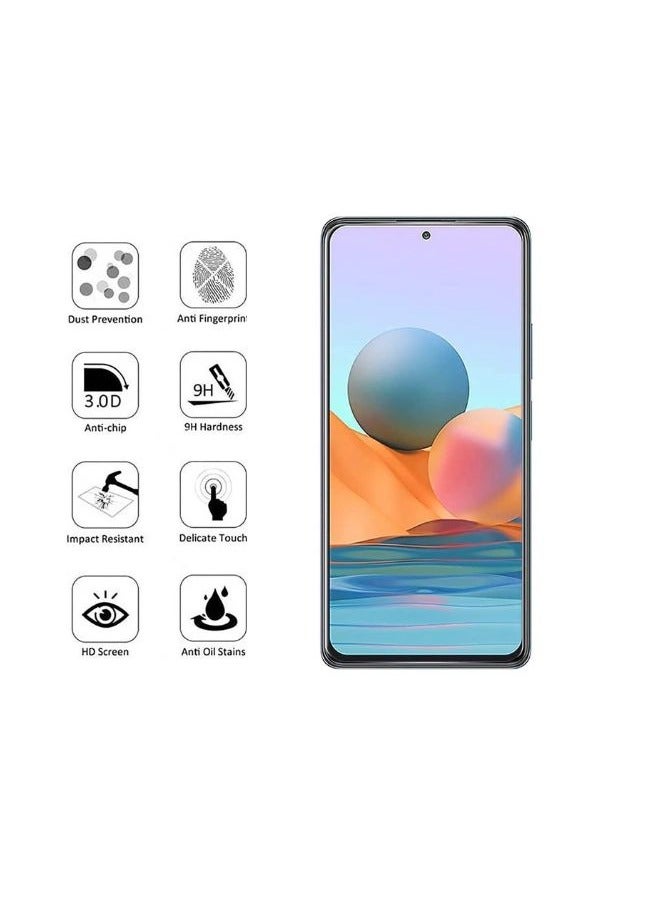 واقي شاشة زجاجي عام لهاتف Xiaomi Redmi Note 12 4G - أسود - Image 2