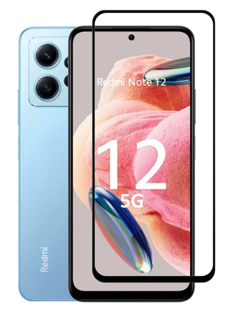 واقي شاشة زجاجي عام لهاتف Xiaomi Redmi Note 12 4G - أسود - Image 1