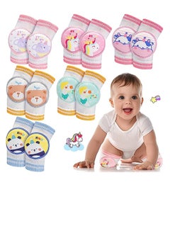 SYOSI Baby Knee Pads, Crawling Anti-Slip Baby Knee Protectors, Breathable Toddlers Kneepads, Baby Accessories for Baby Boys Girls, 0-3 Years Old, 6 Pairs  - Image 1