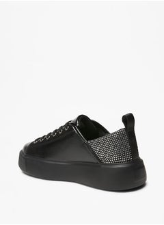 Celeste Women's Embellished Lace-Up Low Ankle Sneakers  - Image 3