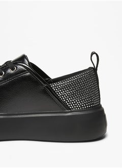 Celeste Women's Embellished Lace-Up Low Ankle Sneakers  - Image 5