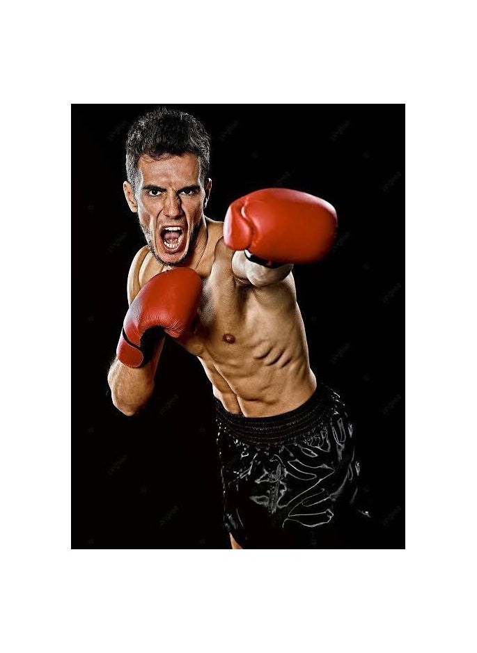 Generic - Professional Boxing Gloves Heavy Duty Gloves Adults Breathable Training Gloves Unisex MMA Gloves Men Women Boxing Gloves - Image 1