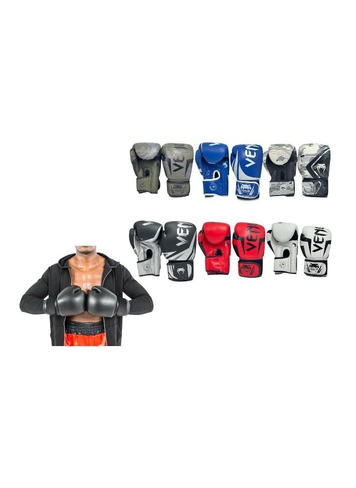 Generic - Professional Boxing Gloves Heavy Duty Gloves Adults Breathable Training Gloves Unisex MMA Gloves Men Women Boxing Gloves - Image 1