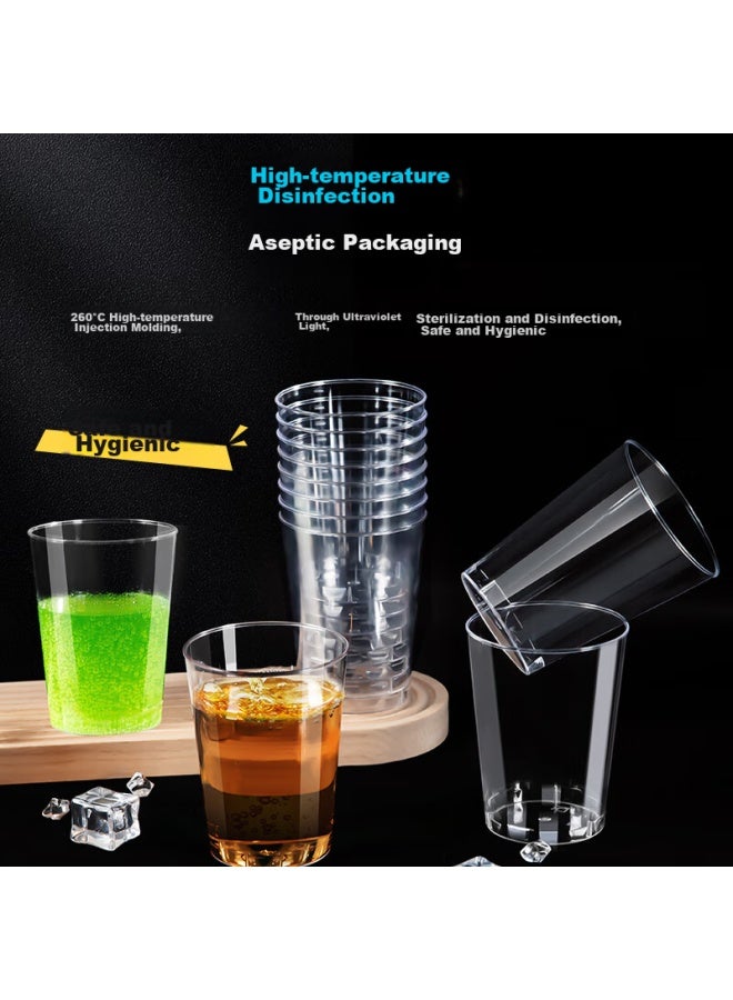 Yata Wutian Disposable Cups, Thickened Aviation Cups, 300ml Water Cups, Tea Cups, Hard Plastic Cups, Beverage Cups, Space Cups, 100 Pieces - Image 4