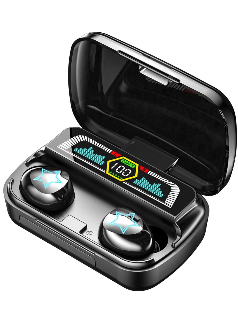 New Bluetooth headset noise reduction mechanical metal feel low latency wireless sports headset - Image 1