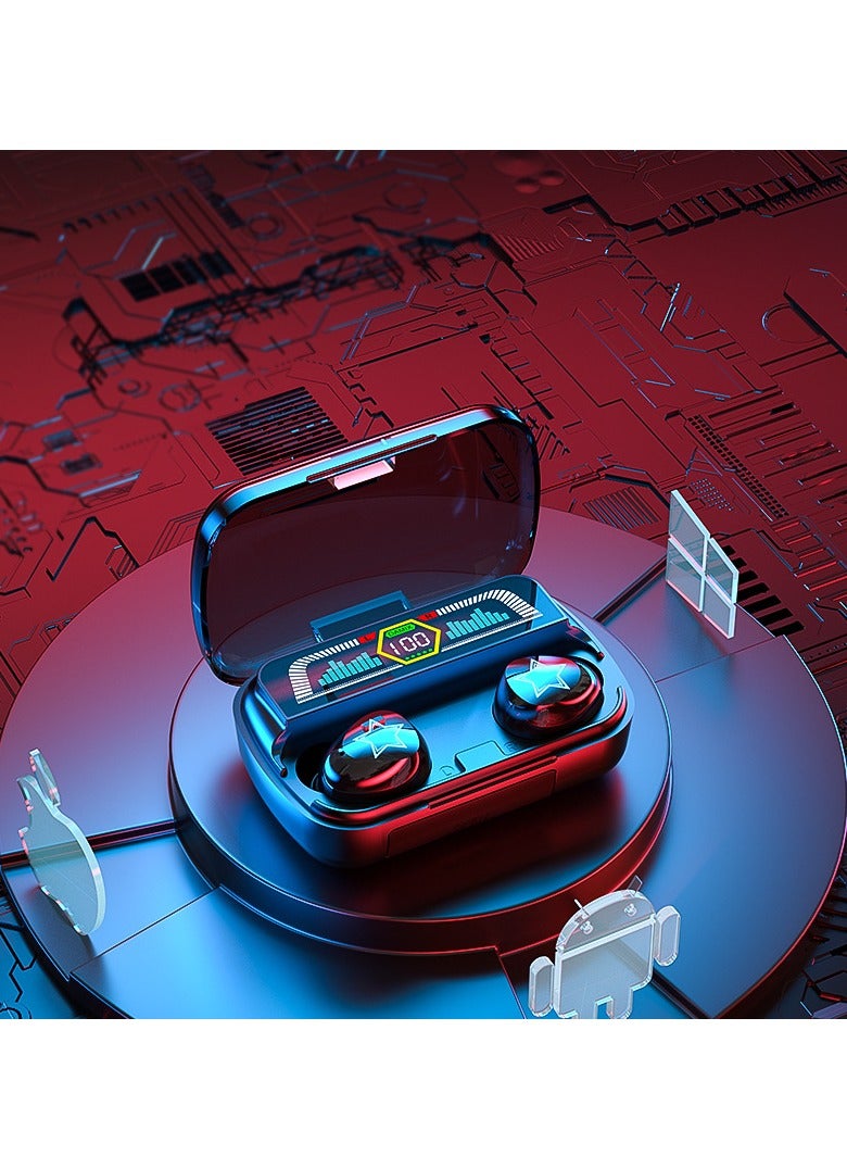 New Bluetooth headset noise reduction mechanical metal feel low latency wireless sports headset - Image 2