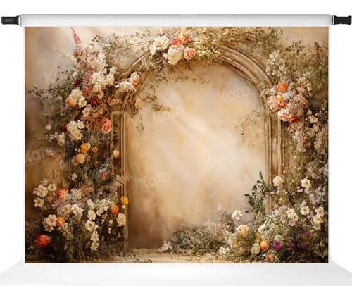 Kate Flower Wall Backdrops Arch Pregnant Wedding Party Supplies Photo Shoot Portrait Photo Background, 7x5ft - Image 1