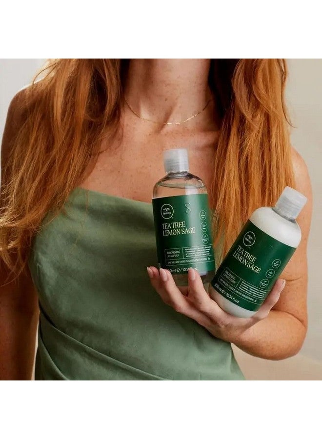 Tea Tree Lemon Sage Thickening Shampoo, Builds Body + Boosts Volume, For Fine Hair, 33.8 fl. oz. - Image 5