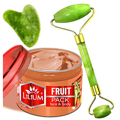 Lilium Fruit Face Pack & Double Side Face Roller (250g) - Image 1