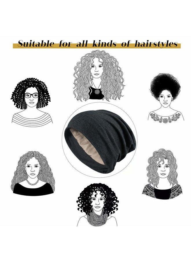 Winitas - Slap Cap for Women 100 Silk Satin Night Hair Sleeping Adjustable Cotton Peach - Image 1
