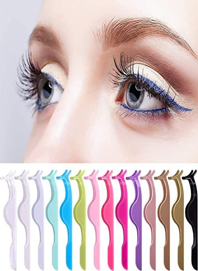 COSLUXE False eyelash applicator, COSLUXE eyelash extension tweezers silicone sleeve tweezers for easy application and removal of magnetic eyelashes - Adjust and repair your eyelashes (PACK OF 2) - Image 1