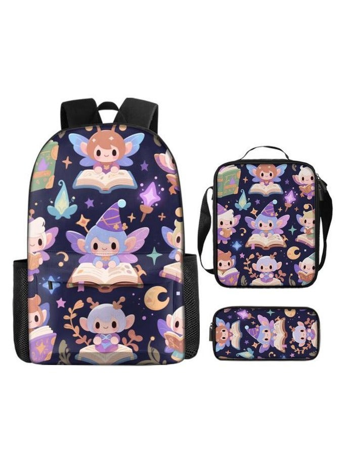New universal cartoon new three-piece schoolbag (students, children) - 721