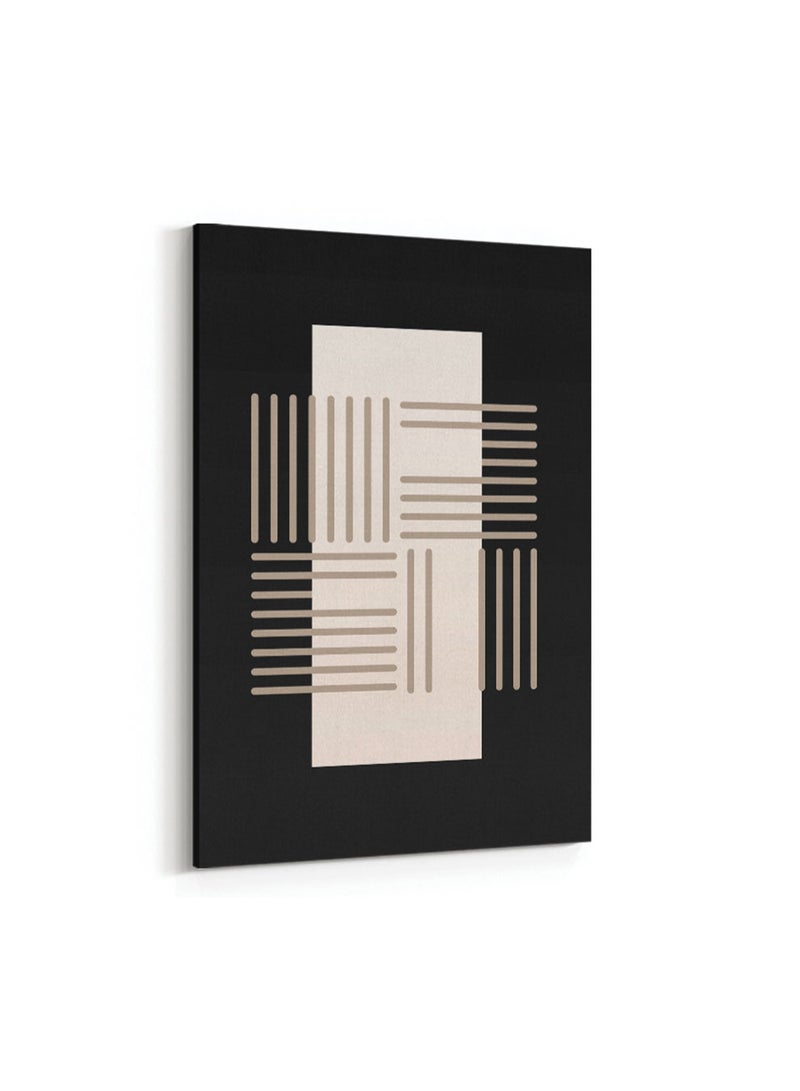 LOWHA Framed Canvas Wall Art Stretched Over Wooden Frame with Abstract Painting - Image 4