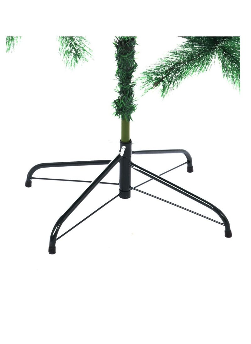Generic Artificial Green Pine Christmas Tree with snow powder 310 tips with metal stand  (7 feet/210cm )  - Image 4