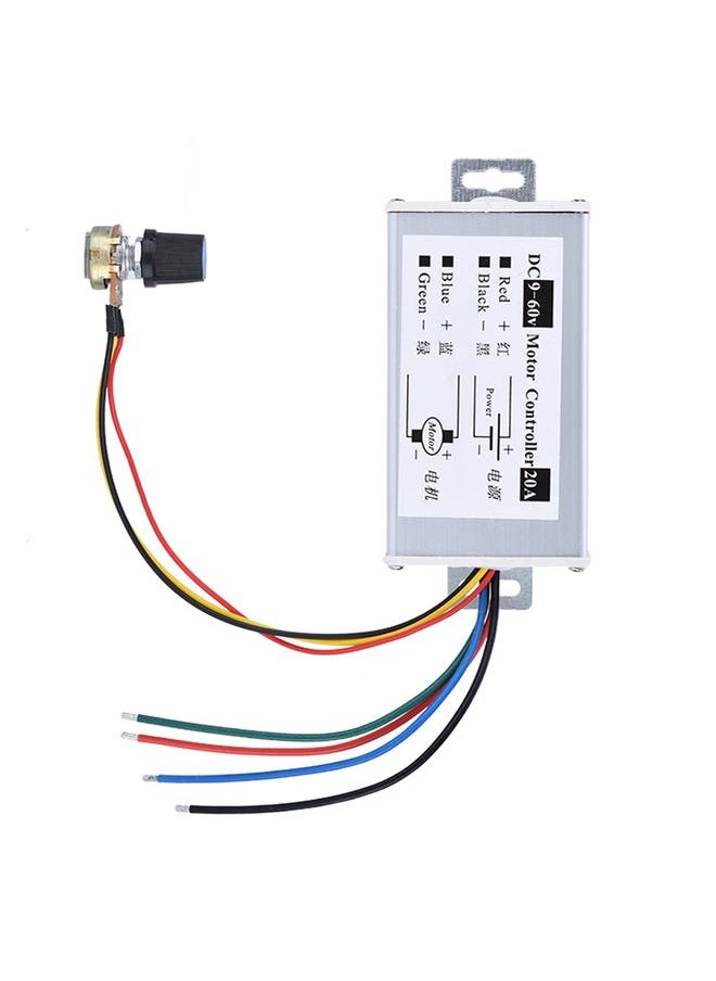 Thoraya تحكم سرعة المحرك PWM DC 9-60V 20A 1200W 25KHz  - Image 3