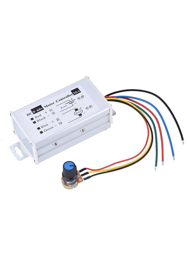 Thoraya تحكم سرعة المحرك PWM DC 9-60V 20A 1200W 25KHz  - Image 1