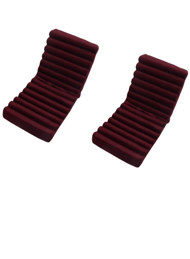 SMART HOME Floor Sofa - Foldable Floor Chair with Fully Adjustable Backrest, Soft Velvet Upholstered Chair with Comfortable Interior Padding Suitable for Travel, Picnics, Camping and Outdoor Enjoyment - Image 2