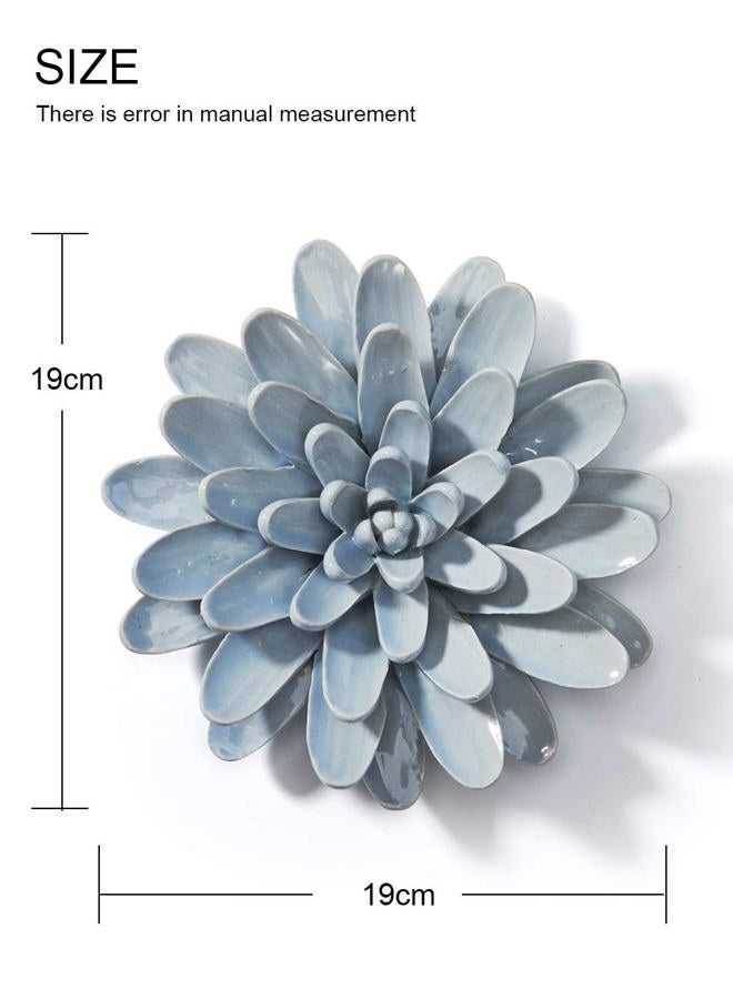 SEINHIJO Ceramic Wall Flower 3D Wall Arts Decor Sculpture Modern Home Gifts 17cm - Image 5