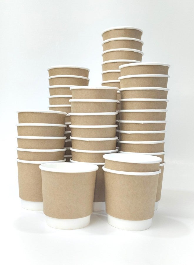 PARICOTT 150ml - 100 Cups | Double Wall Paper Cups | Premium Disposable Coffee/Tea Cups for Hot & Cold Drinks | Leak-Resistant, Insulated & Eco-Friendly | Ideal for Tea, Parties, Wedding & Events - Image 1