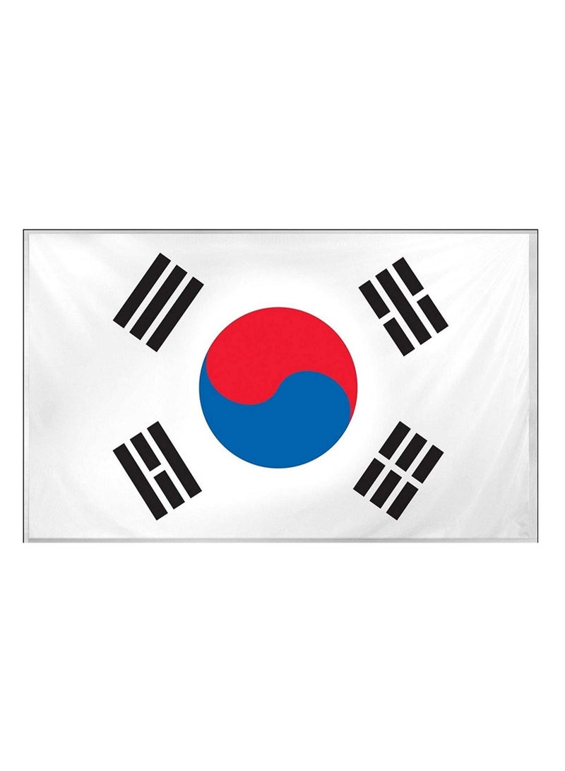 Romario AFC 2019 South Korea Flag Vivid Color And UV Fade Resistant, Lightweight, Show Support at Sporting Events and Other Celebrations, All Around Stitched - 96X64cm - Image 1