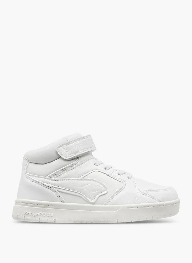 kangaROOS Boys' Panelled High Top Shoes with Hook and Loop Closure