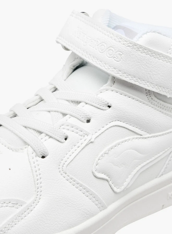 kangaROOS Boys' Panelled High Top Shoes with Hook and Loop Closure