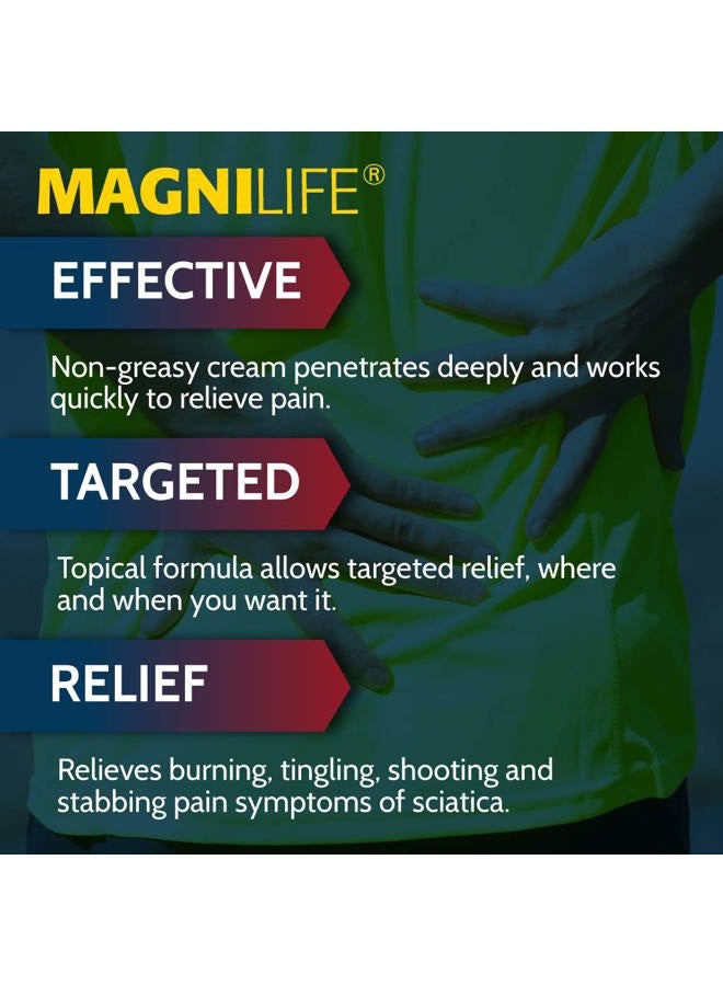 Magnilife Leg & Back Pain Relief Cream, Fast-Acting Pain Relief, Naturally Soothe Burning, Tingling and Stabbing Pains with Aloe and Calendula - 4oz - Image 2