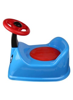 Nabhya Toilet Trainer Baby Potty Seat Ferrari Car Designed With Removable Bowl & Closing Lid (Blue)  - Image 4