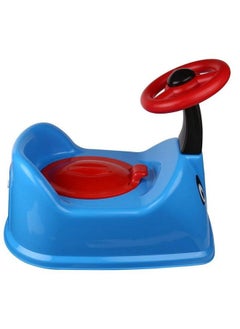 Nabhya Toilet Trainer Baby Potty Seat Ferrari Car Designed With Removable Bowl & Closing Lid (Blue)  - Image 3