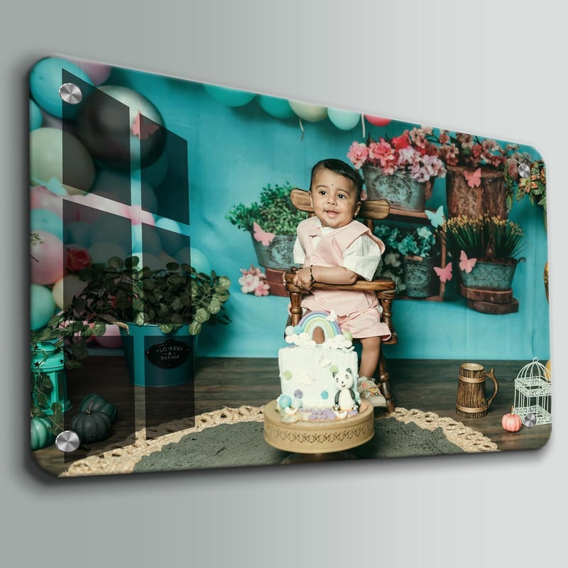 Print Uphaar Print Uphaar Personalized Waterproof UV Printing Acrylic 5mm Photo Frameless Picture Customised Gift For Wedding Birthday Anniversary Special Moment Horizontal 18X24 Inches  - Image 3