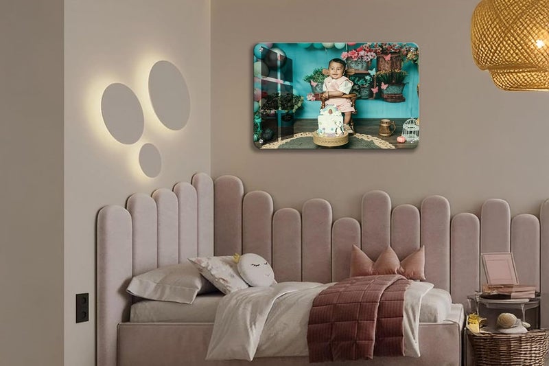 Print Uphaar Print Uphaar Personalized Waterproof UV Printing Acrylic 5mm Photo Frameless Picture Customised Gift For Wedding Birthday Anniversary Special Moment Horizontal 18X24 Inches  - Image 2