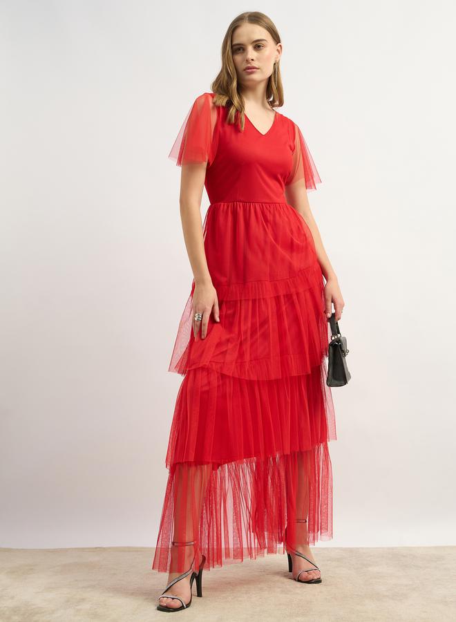 Styli Tiered Tulle Dress - Image 1