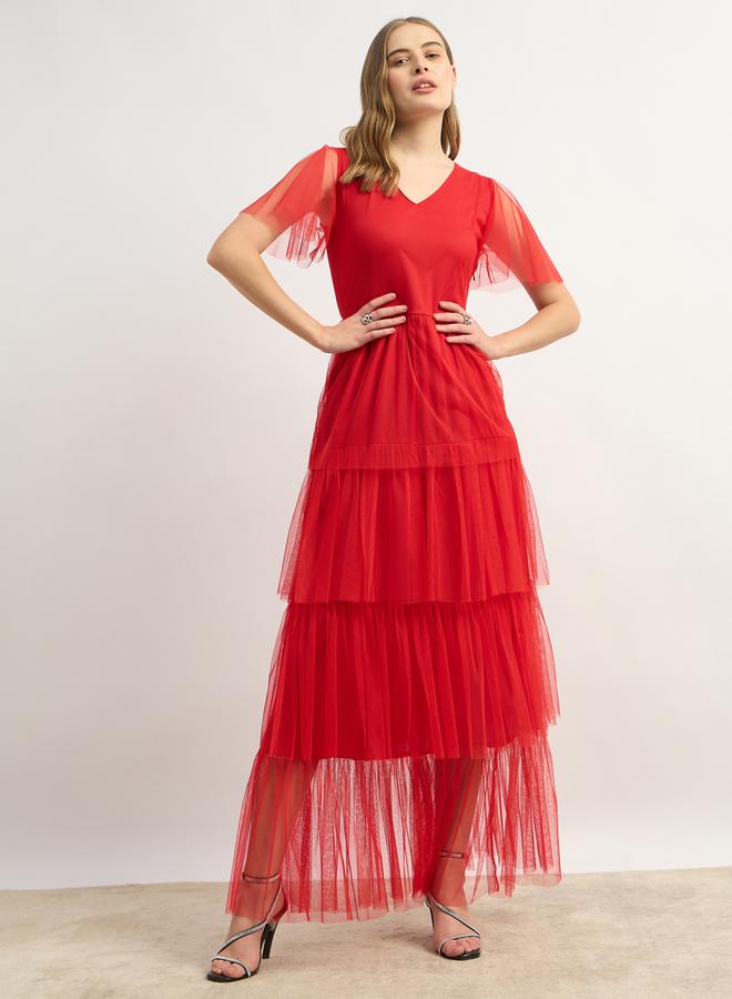 Styli Tiered Tulle Dress - Image 2