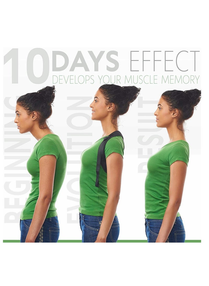 Excefore Posture Corrector for Women Men - Posture Brace - Adjustable Back Straightener (25" - 53") - Image 2