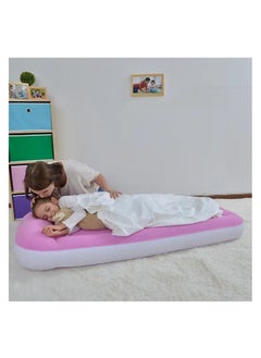 FULL JOY Inflatable Air Mattress Blow Up Flocked Air Bed for Kids.pink  - Image 3