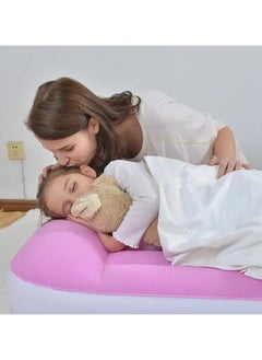 FULL JOY Inflatable Air Mattress Blow Up Flocked Air Bed for Kids.pink  - Image 4