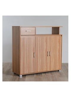 DANUBE HOME Beak 30 Pair Shoe Cabinet Modern Design Furniture Wooden Shoe Organizer For Entryway Hallway Living Room Made In Malaysia Shoe Storage Rack L120xW40xH115 cm Dark Brown  - Image 4