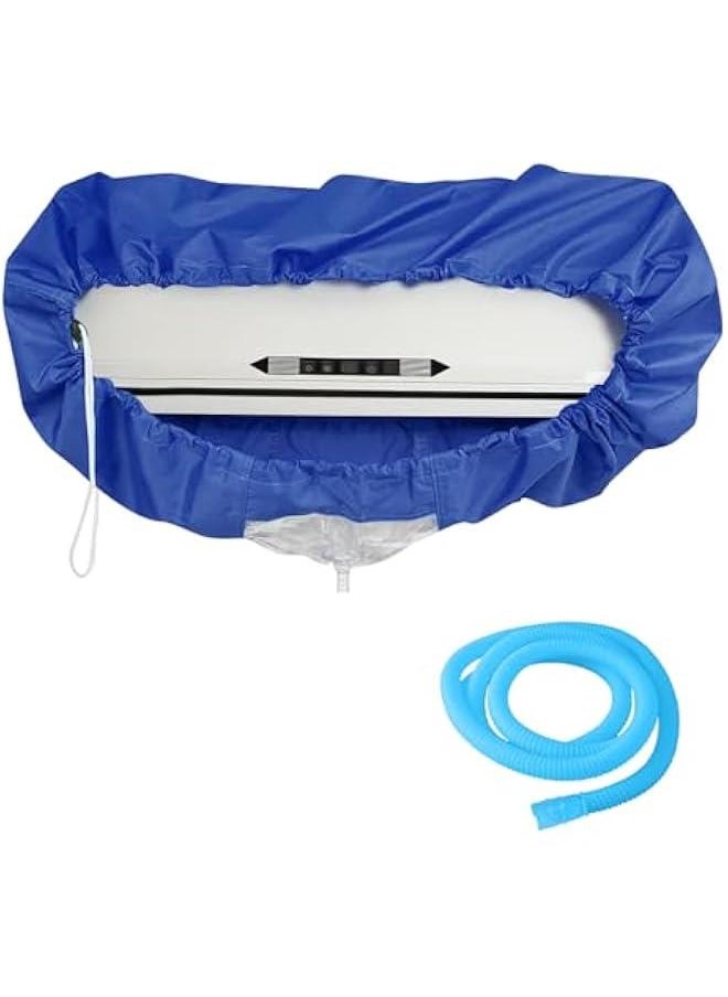 HOOKOR Split Air Conditioning Cleaning Cover Bag, Wall Mounted Air Conditioning Dust Washing Clean Protector Bag with 2.8M Water Pipe, Air Conditioner Service Bag for Household AC Units (1.5-2 P)  - Image 1