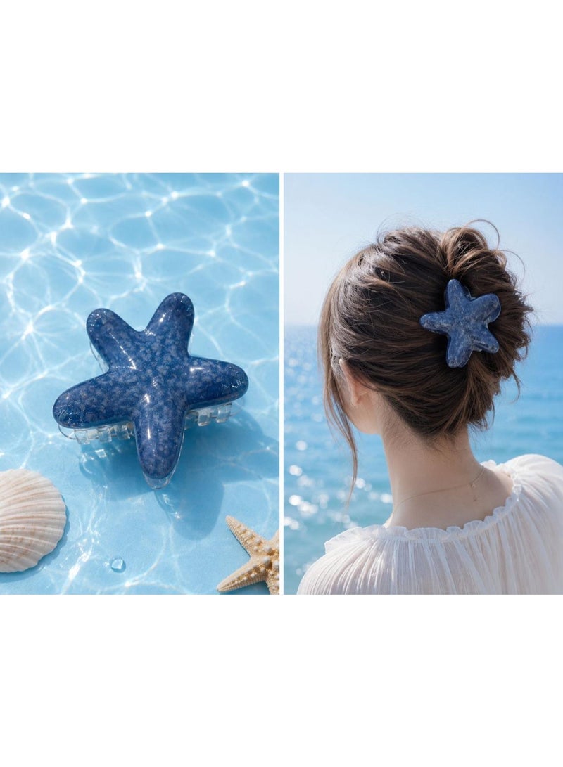Starfish Hair Claw (Ocean Blue)