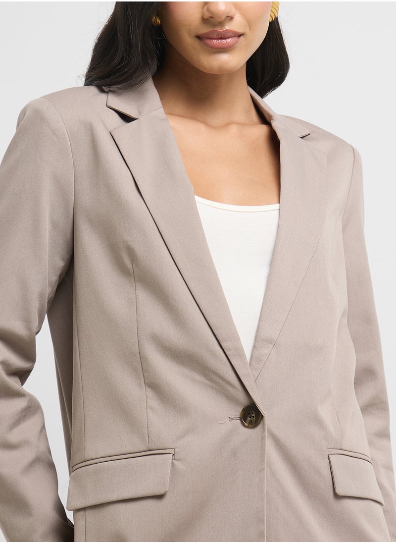 VERO MODA Pocket Detail Slim Fit Blazer  - Image 3