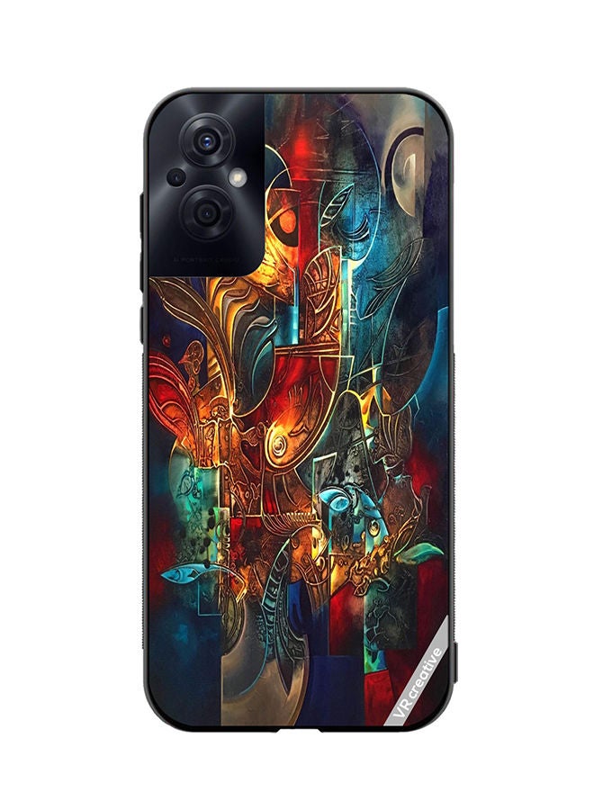 VR CREATIVE Protective Case Cover For Oppo Reno8 Z Flower Design Multicolour - Image 1