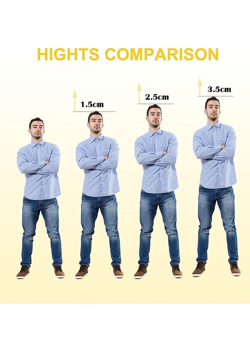 Excefore نعال داخلية لدعم قوس التهاب اللفافة الأخمصية للرجال والنساء، حشوات أحذية صلبة لتقويم العظام بطول 3/4 مع كوب عميق للكعب للقدم المسطحة، وتخفيف آلام القدم والقوس والكعب (3 سم) - Image 3