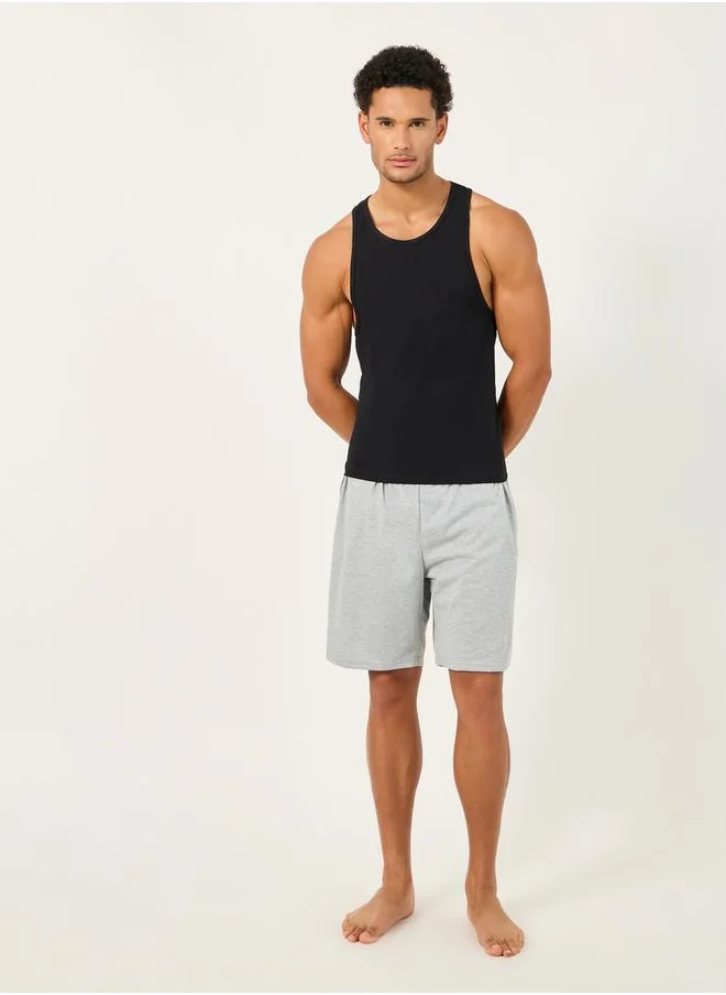 Styli Set of 2 - Racerback Cotton Stretch Scoop Neck Vest