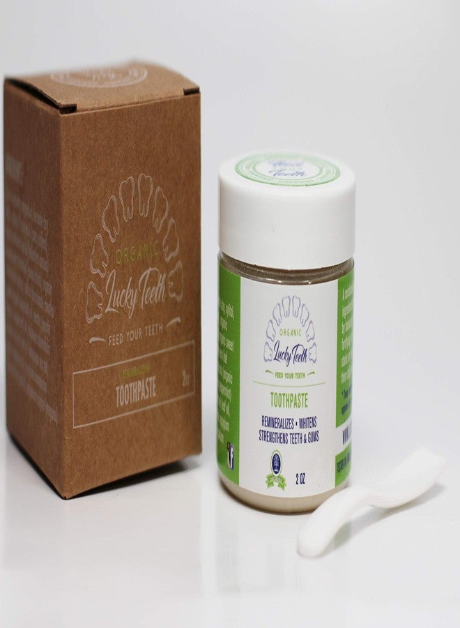 Lucky Teeth Organic Toothpaste-All Natural, Remineralizes and Fortifies Teeth and Gums. (2 oz) - Image 2